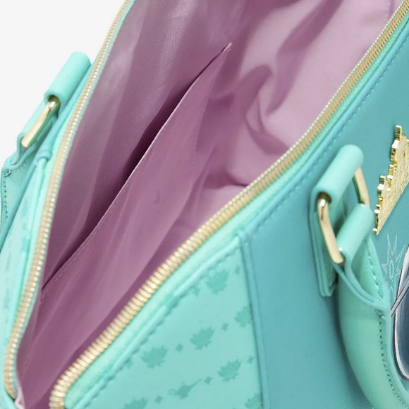 Loungefly Disney Aladdin Jasmine Satchel Princess Character Floral Purse Bag - Picture 3 of 3